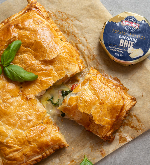 Ham & brie free from pie