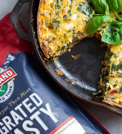 Spinach & sundried tomato frittata 