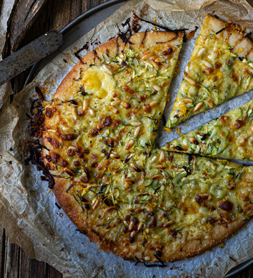 Quattro Formaggi & Courgette Pizza