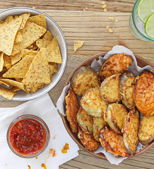 Crispy Cheese & Kumara Oven Chips