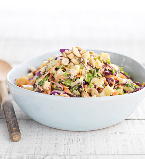 Tasty Light Slaw with Sweet Spiced Dressing