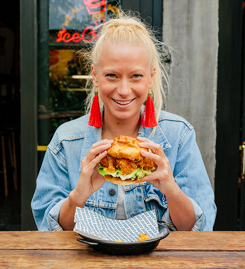 El Loco Gamba burger