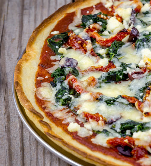 Feta and spinach pizza recipe | Mainland